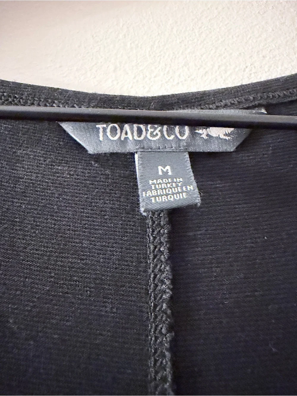Toad&co maxi dress black organic cotton granola M - Picture 3 of 6
